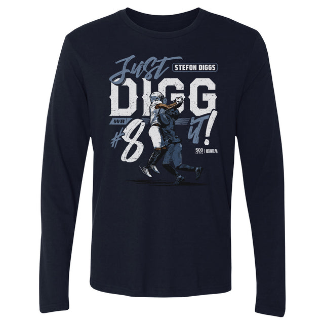 Stefon Diggs Men's Long Sleeve T-Shirt | 500 LEVEL