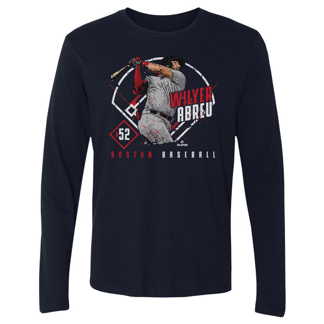 Wilyer Abreu Men's Long Sleeve T-Shirt | 500 LEVEL