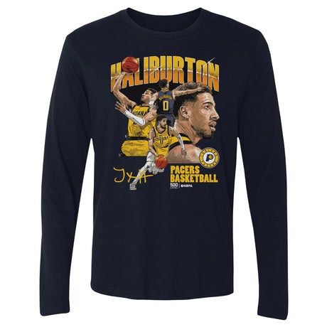Tyrese Haliburton Men's Long Sleeve T-Shirt | 500 LEVEL