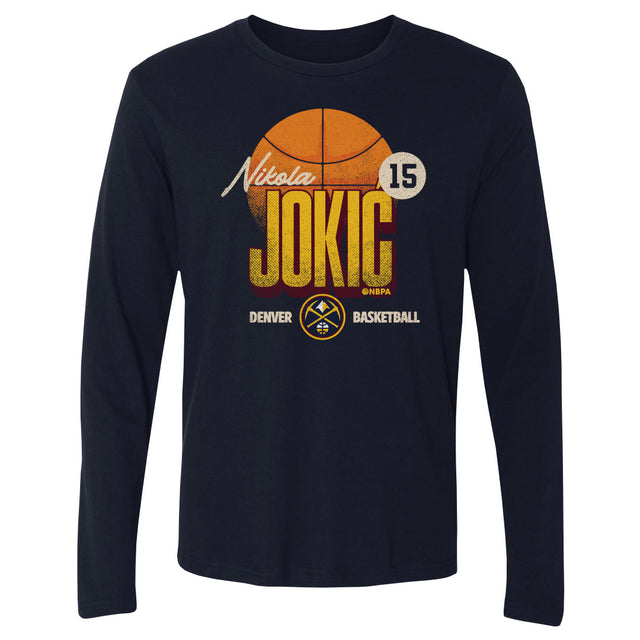 Nikola Jokic Men's Long Sleeve T-Shirt | 500 LEVEL