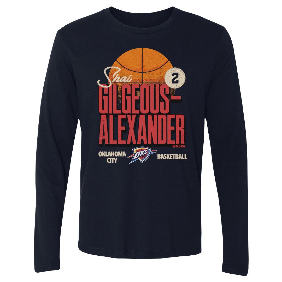 Shai Gilgeous-Alexander Men's Long Sleeve T-Shirt | 500 LEVEL