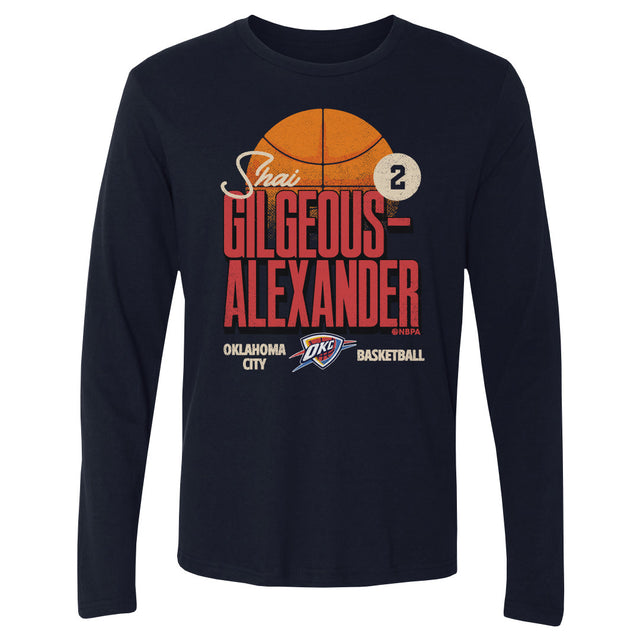 Shai Gilgeous-Alexander Men's Long Sleeve T-Shirt | 500 LEVEL