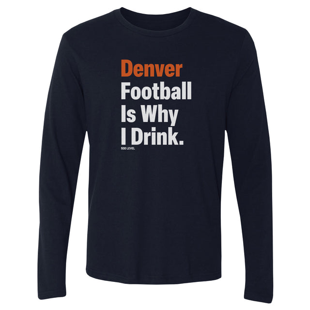 Denver Football Men's Long Sleeve T-Shirt | 500 LEVEL