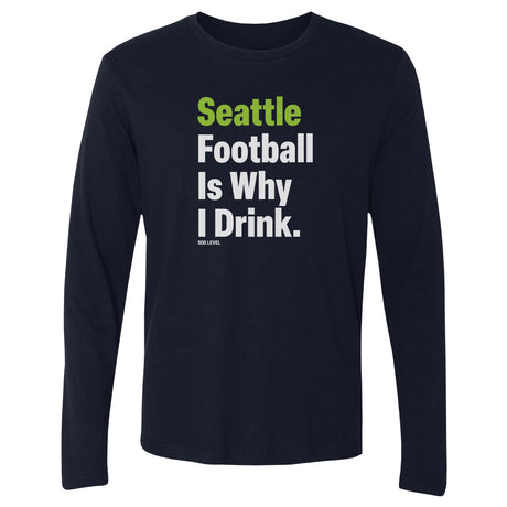 Seattle Football Men's Long Sleeve T-Shirt | 500 LEVEL