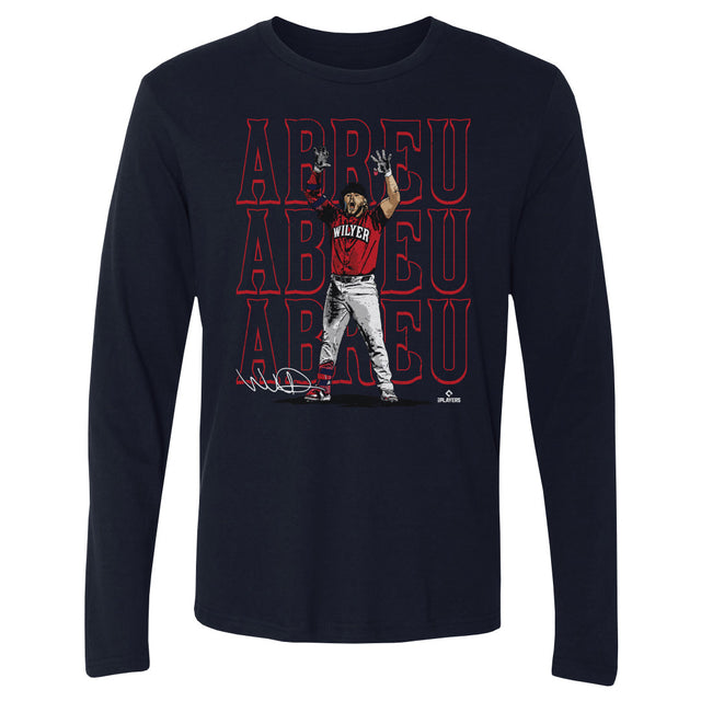 Wilyer Abreu Men's Long Sleeve T-Shirt | 500 LEVEL