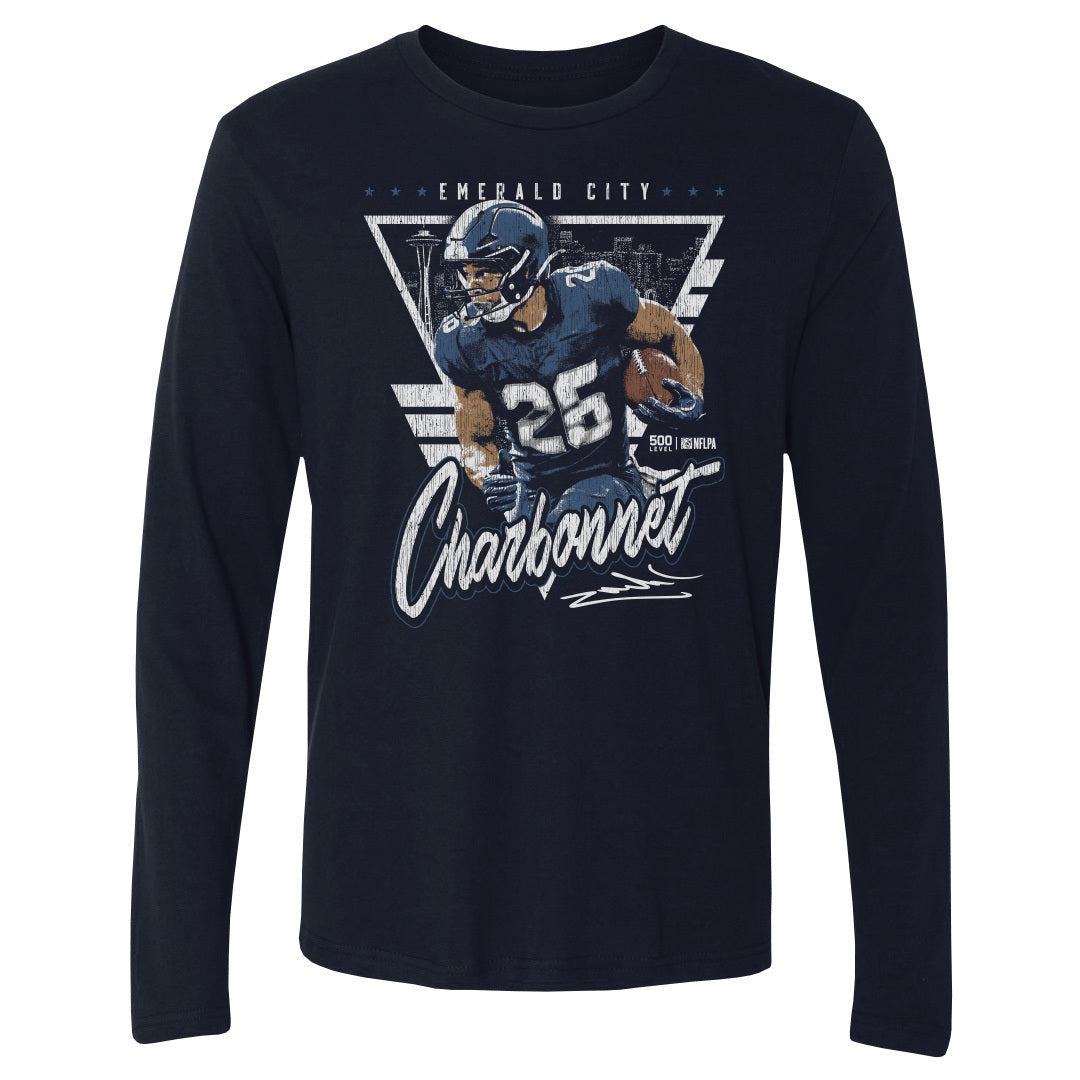Zach Charbonnet Men's Long Sleeve T-Shirt | 500 LEVEL