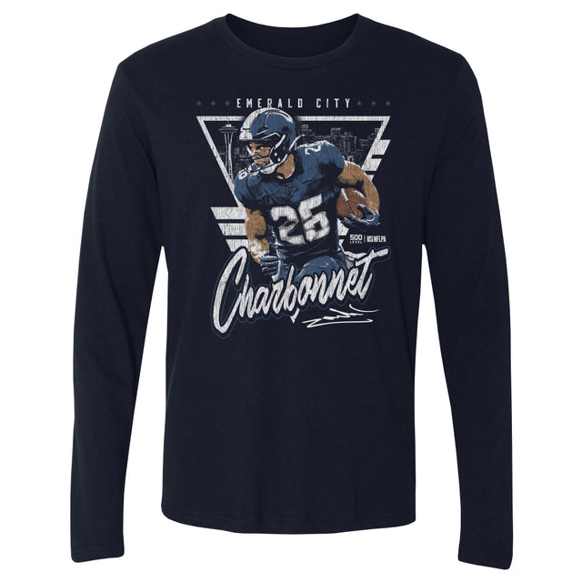 Zach Charbonnet Men's Long Sleeve T-Shirt | 500 LEVEL