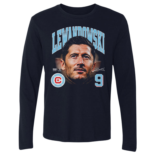 Robert Lewandowski Men's Long Sleeve T-Shirt | 500 LEVEL