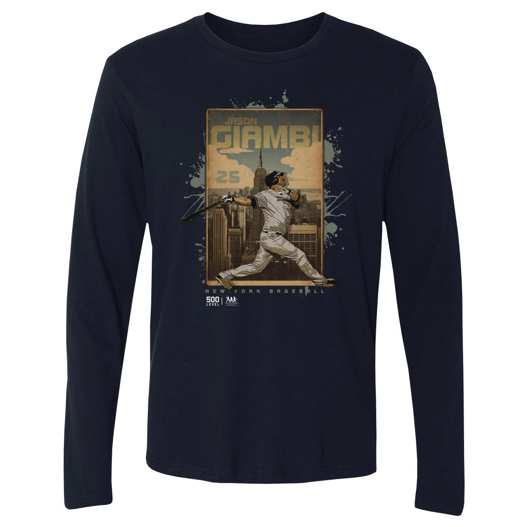Jason Giambi Men's Long Sleeve T-Shirt | 500 LEVEL