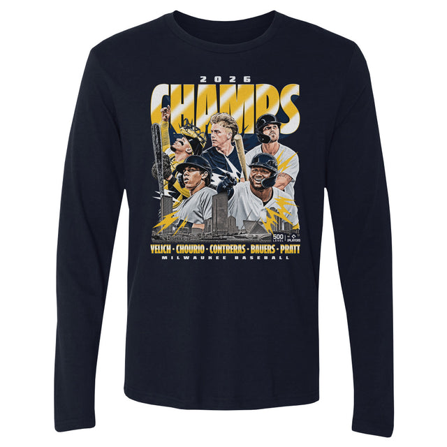Milwaukee Baseball Men's Long Sleeve T-Shirt | 500 LEVEL
