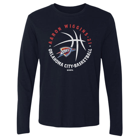 Aaron Wiggins Men's Long Sleeve T-Shirt | 500 LEVEL
