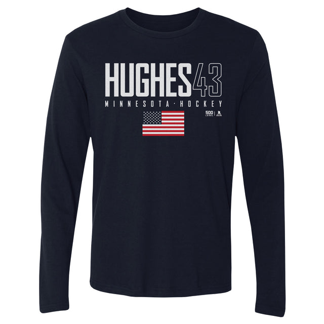 Quinn Hughes Men's Long Sleeve T-Shirt | 500 LEVEL