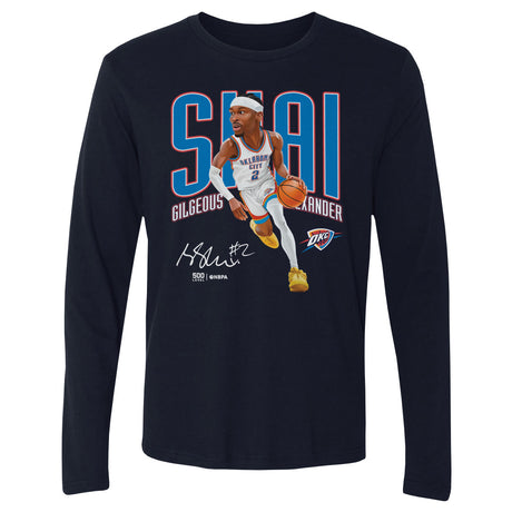 Shai Gilgeous-Alexander Men's Long Sleeve T-Shirt | 500 LEVEL