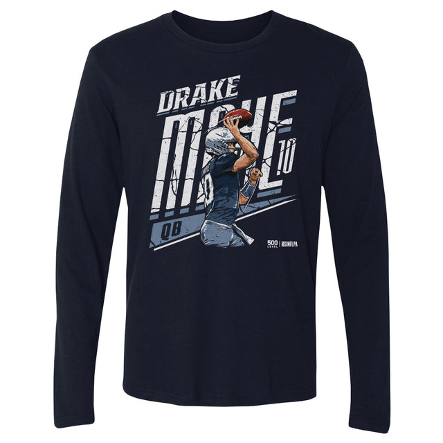 Drake Maye Men's Long Sleeve T-Shirt | 500 LEVEL