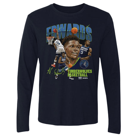 Anthony Edwards Men's Long Sleeve T-Shirt | 500 LEVEL