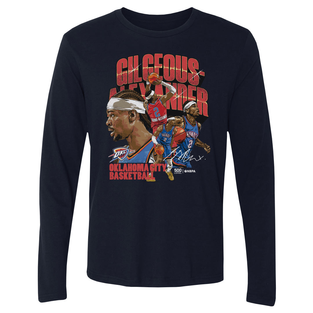 Shai Gilgeous-Alexander Men's Long Sleeve T-Shirt | 500 LEVEL