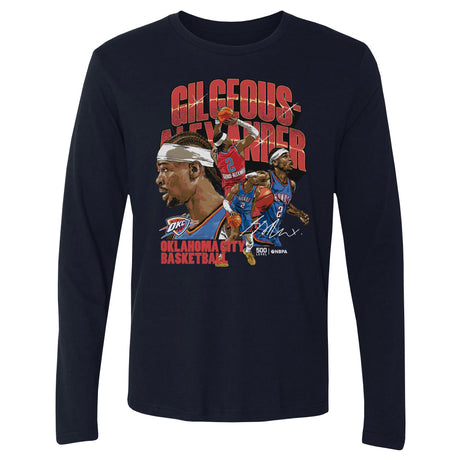 Shai Gilgeous-Alexander Men's Long Sleeve T-Shirt | 500 LEVEL