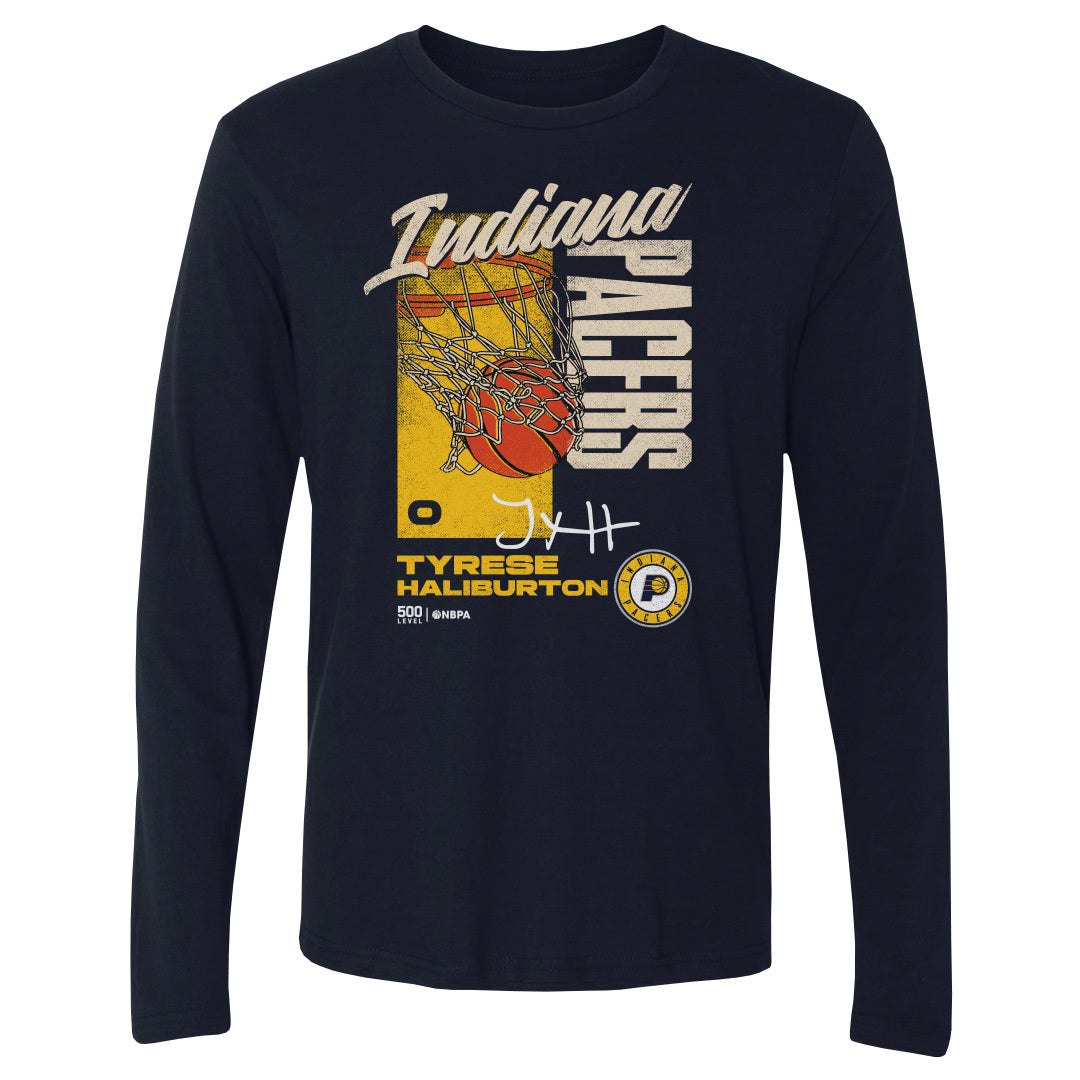 Tyrese Haliburton Men's Long Sleeve T-Shirt | 500 LEVEL
