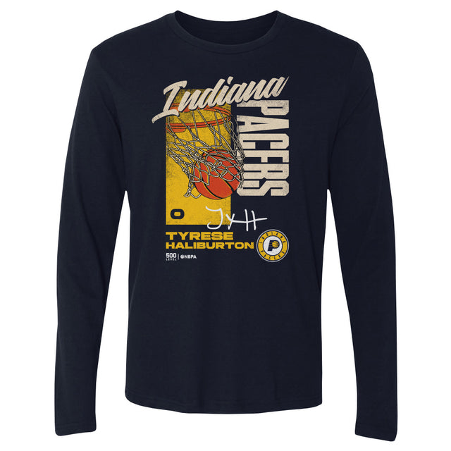 Tyrese Haliburton Men's Long Sleeve T-Shirt | 500 LEVEL