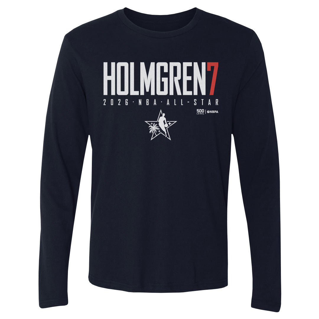 Chet Holmgren Men's Long Sleeve T-Shirt | 500 LEVEL