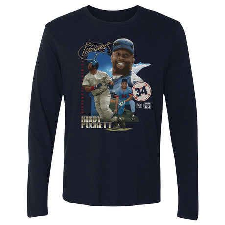 Kirby Puckett Men's Long Sleeve T-Shirt | 500 LEVEL