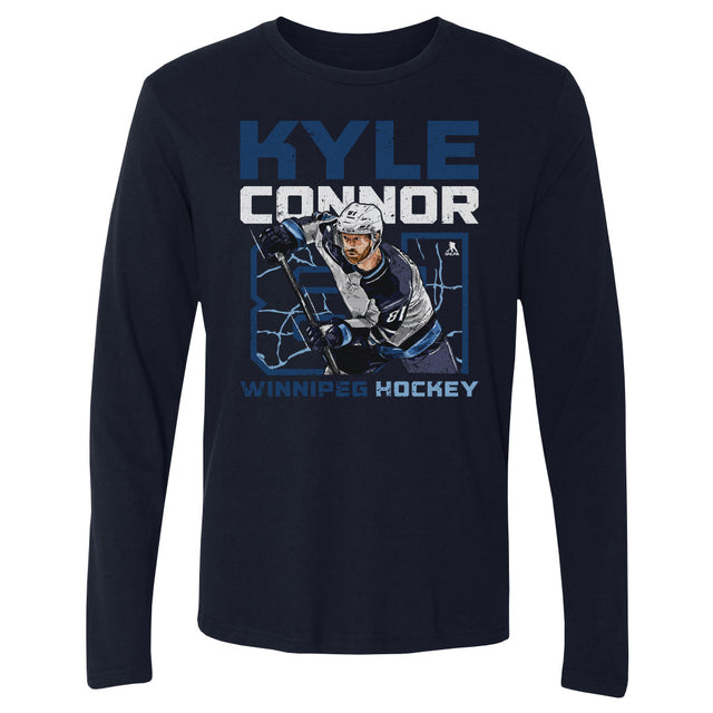 Kyle Connor Men's Long Sleeve T-Shirt | 500 LEVEL