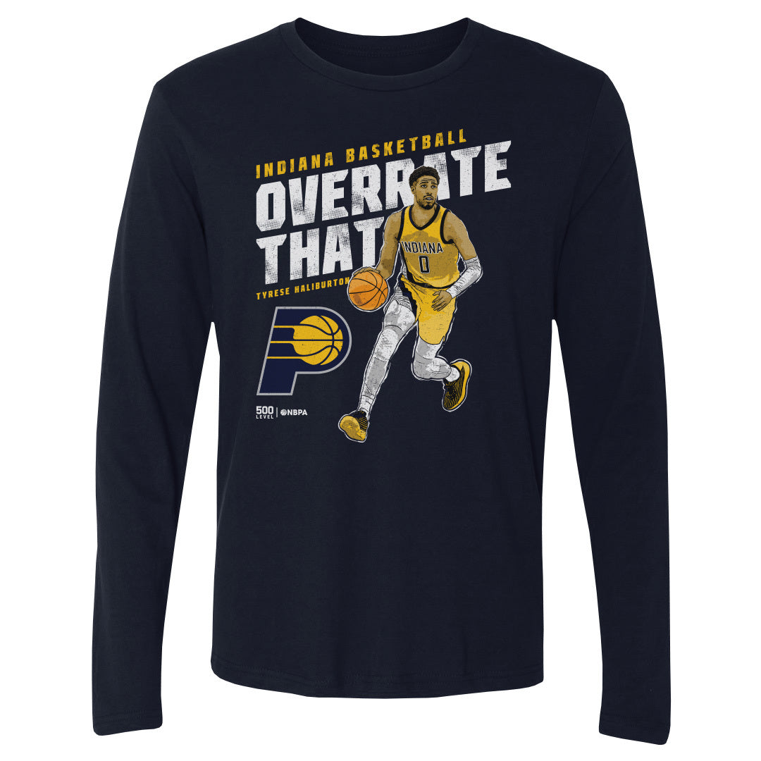 Tyrese Haliburton Men's Long Sleeve T-Shirt | 500 LEVEL