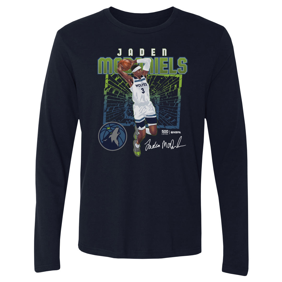 Jaden McDaniels Men's Long Sleeve T-Shirt | 500 LEVEL