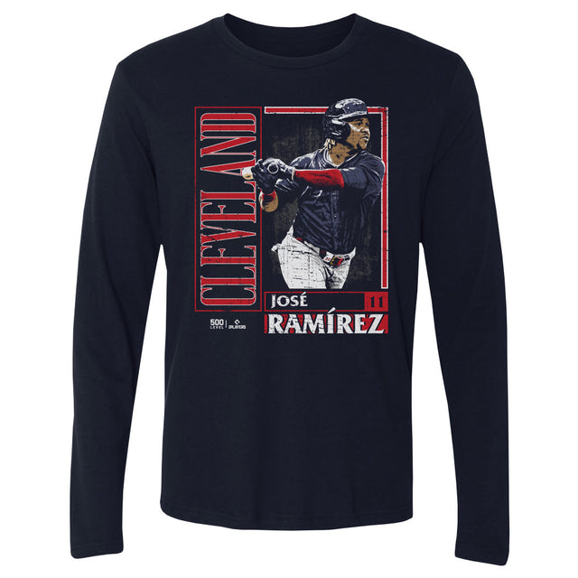 Jose Ramirez Men's Long Sleeve T-Shirt | 500 LEVEL