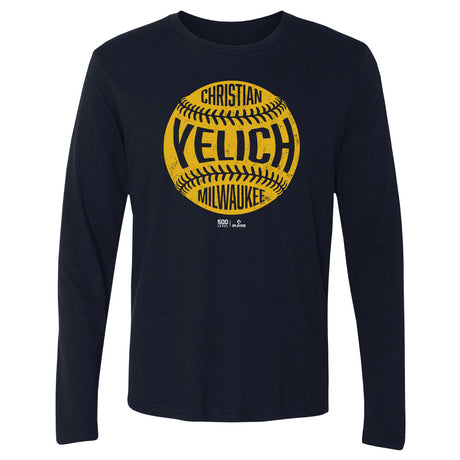 Christian Yelich Men's Long Sleeve T-Shirt | 500 LEVEL