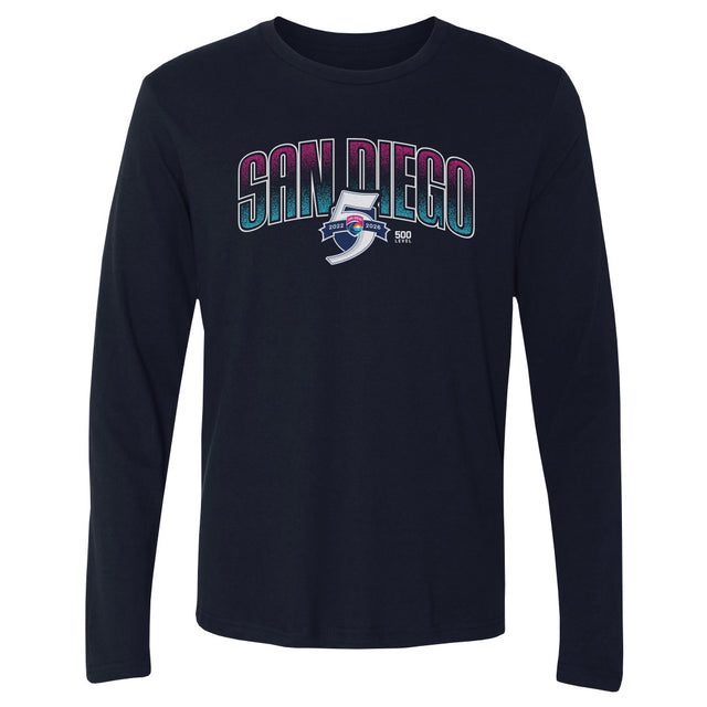 San Diego Wave FC Men's Long Sleeve T-Shirt | 500 LEVEL