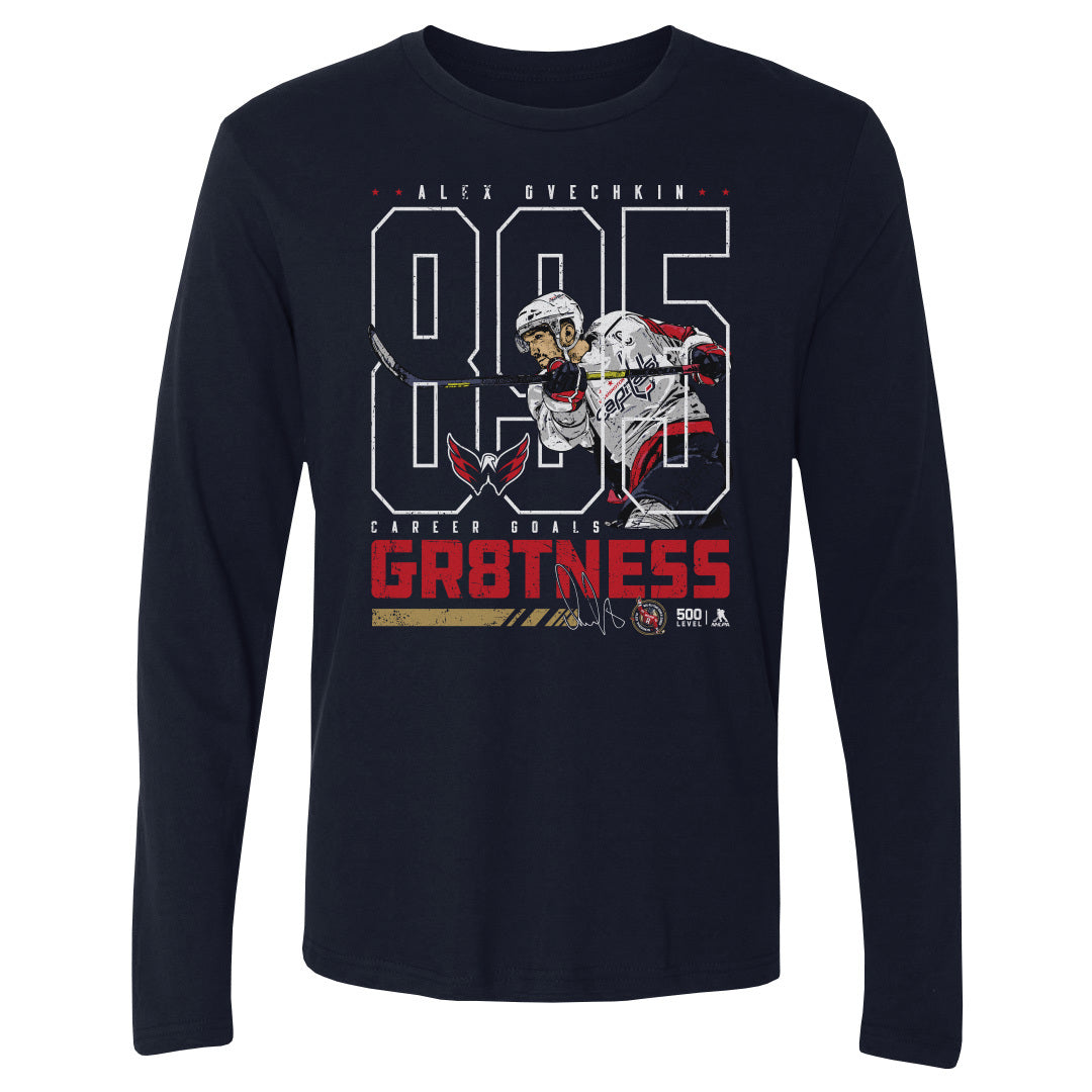 Alex Ovechkin Men's Long Sleeve T-Shirt | 500 LEVEL