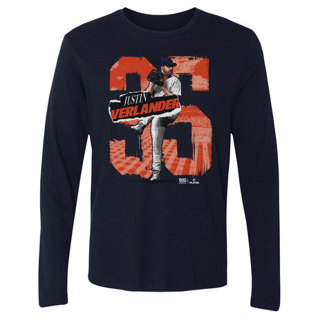 Justin Verlander Men's Long Sleeve T-Shirt | 500 LEVEL