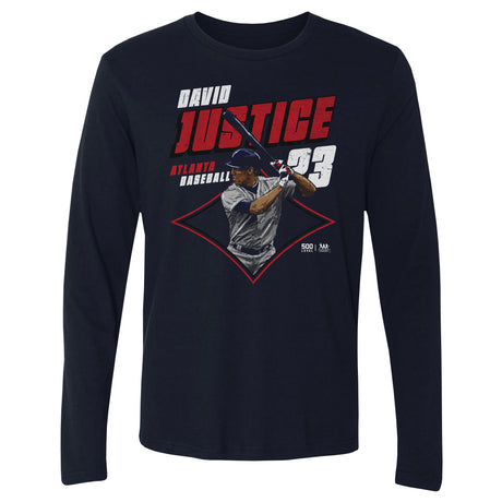 David Justice Men's Long Sleeve T-Shirt | 500 LEVEL