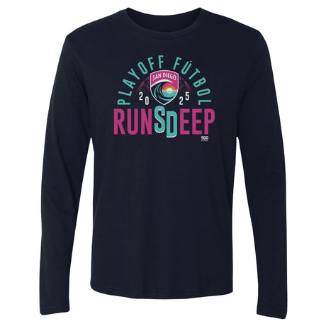 San Diego Wave FC Men's Long Sleeve T-Shirt | 500 LEVEL