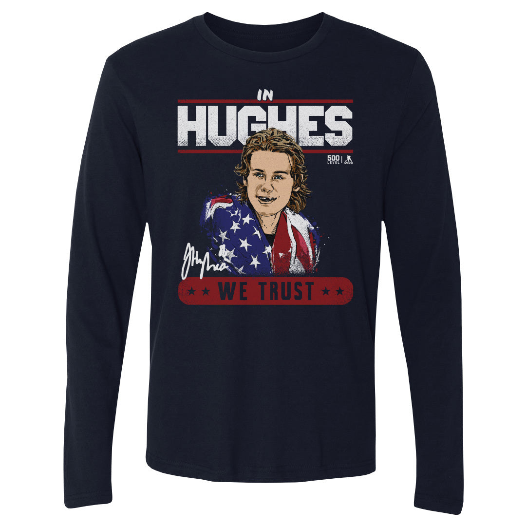 Jack Hughes Men's Long Sleeve T-Shirt | 500 LEVEL