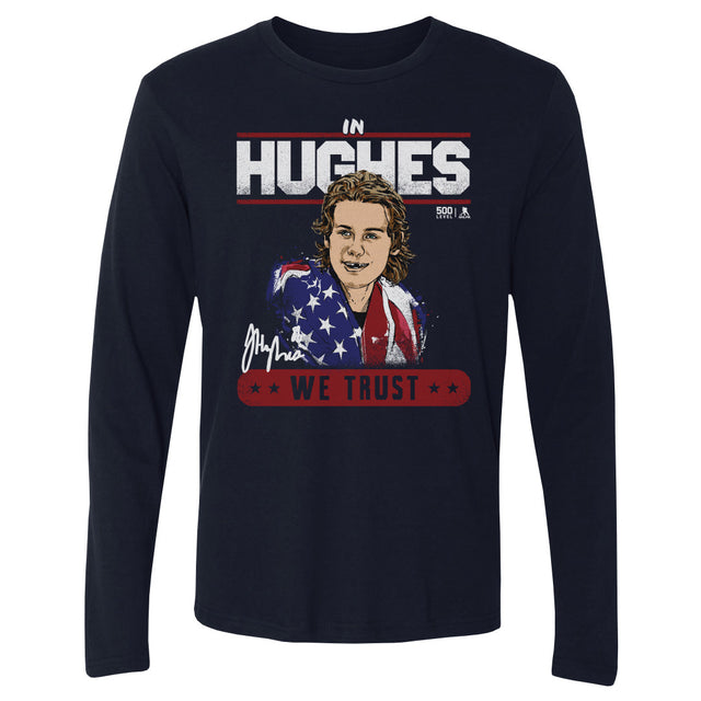 Jack Hughes Men's Long Sleeve T-Shirt | 500 LEVEL
