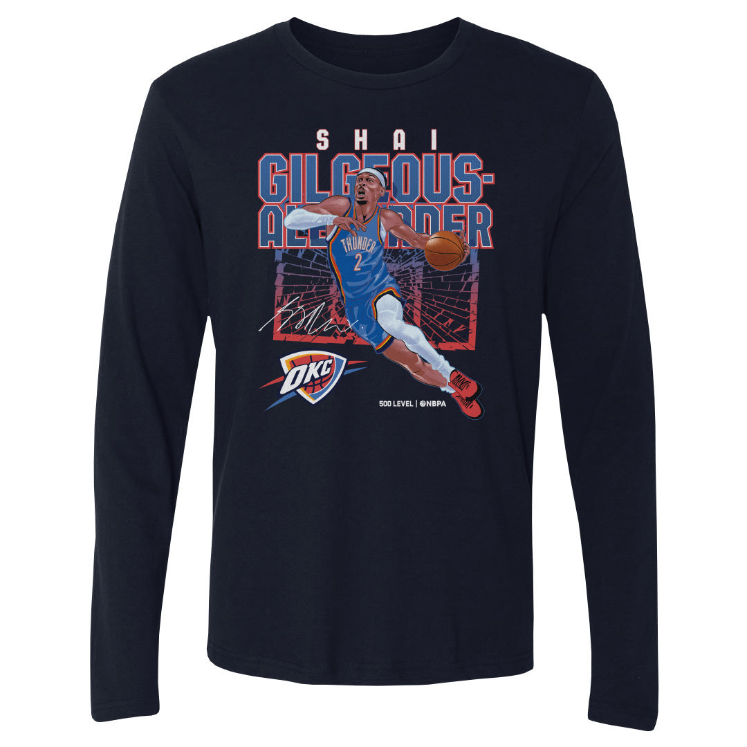 Shai Gilgeous-Alexander Men's Long Sleeve T-Shirt | 500 LEVEL