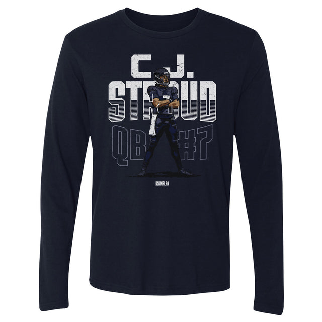 C.J. Stroud Men's Long Sleeve T-Shirt | 500 LEVEL