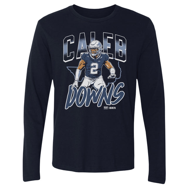 Caleb Downs Men's Long Sleeve T-Shirt | 500 LEVEL