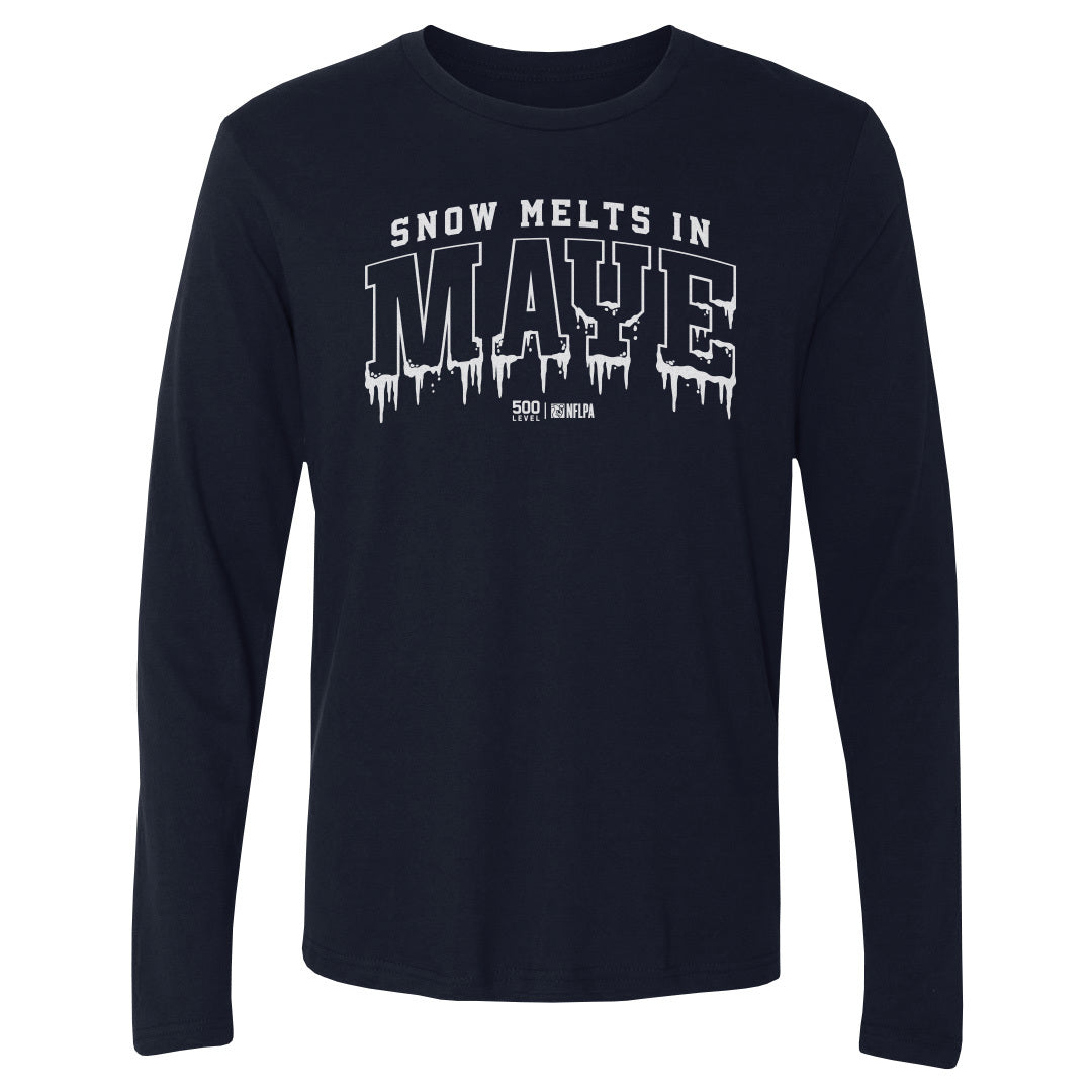 Drake Maye Men's Long Sleeve T-Shirt | 500 LEVEL