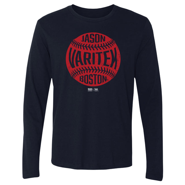 Jason Varitek Men's Long Sleeve T-Shirt | 500 LEVEL