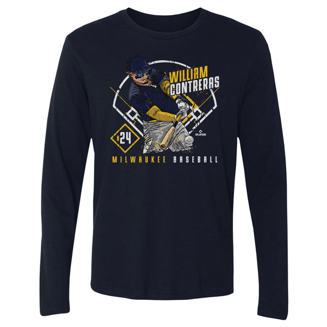 William Contreras Men's Long Sleeve T-Shirt | 500 LEVEL