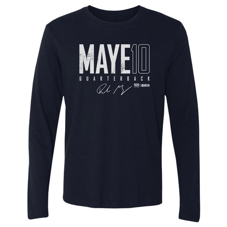 Drake Maye Men's Long Sleeve T-Shirt | 500 LEVEL