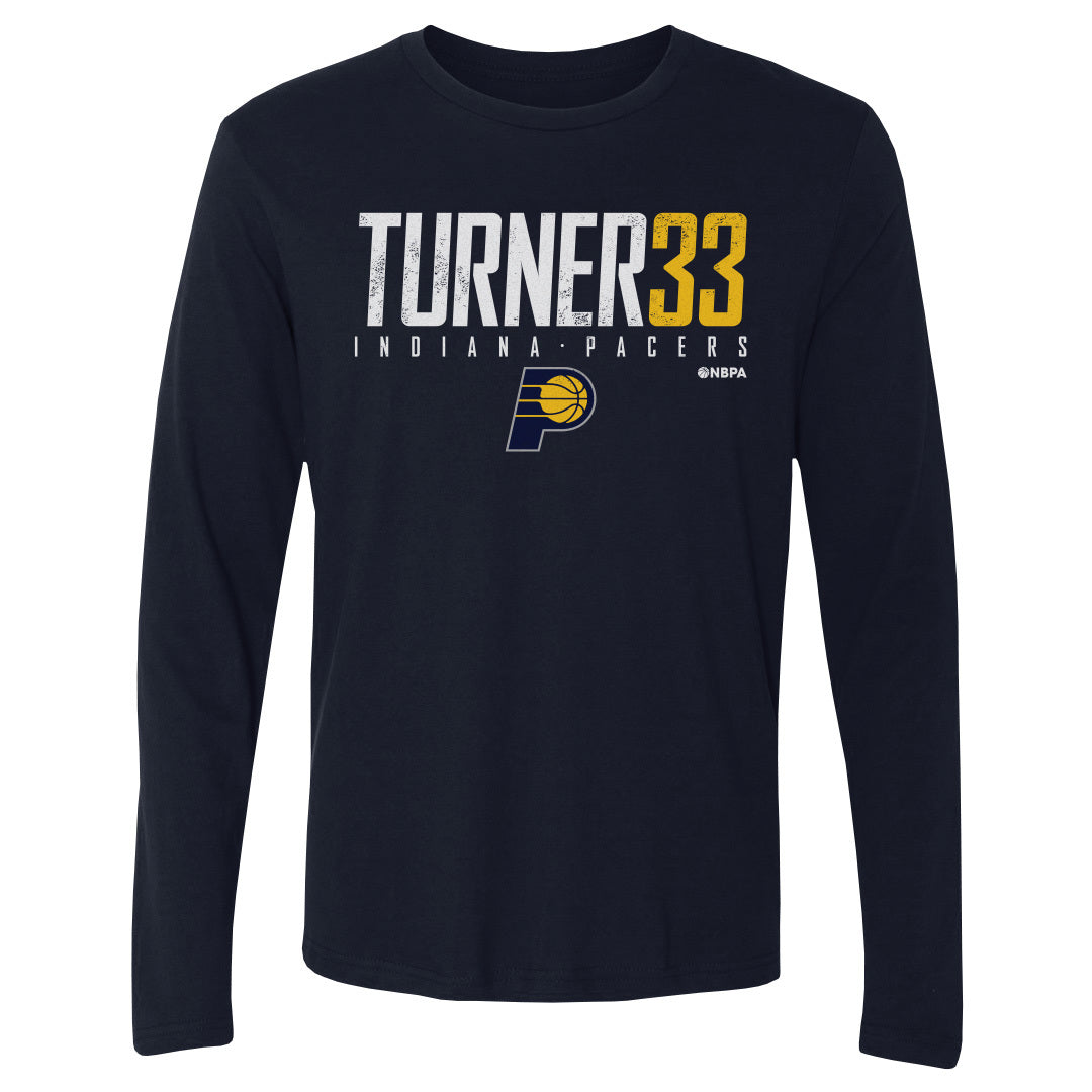 Myles Turner Men&#39;s Long Sleeve T-Shirt | 500 LEVEL