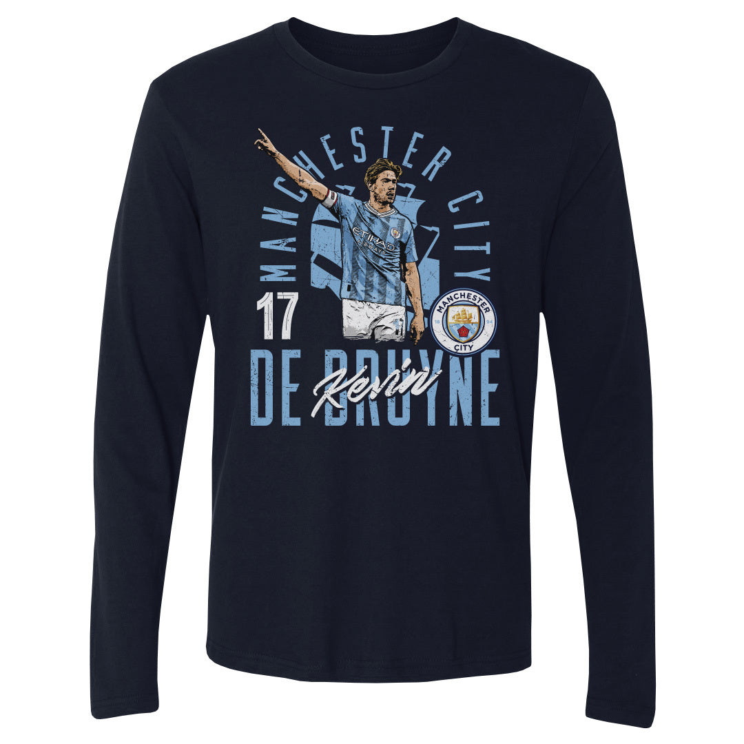 Kevin De Bruyne Men's Long Sleeve T-Shirt | 500 LEVEL