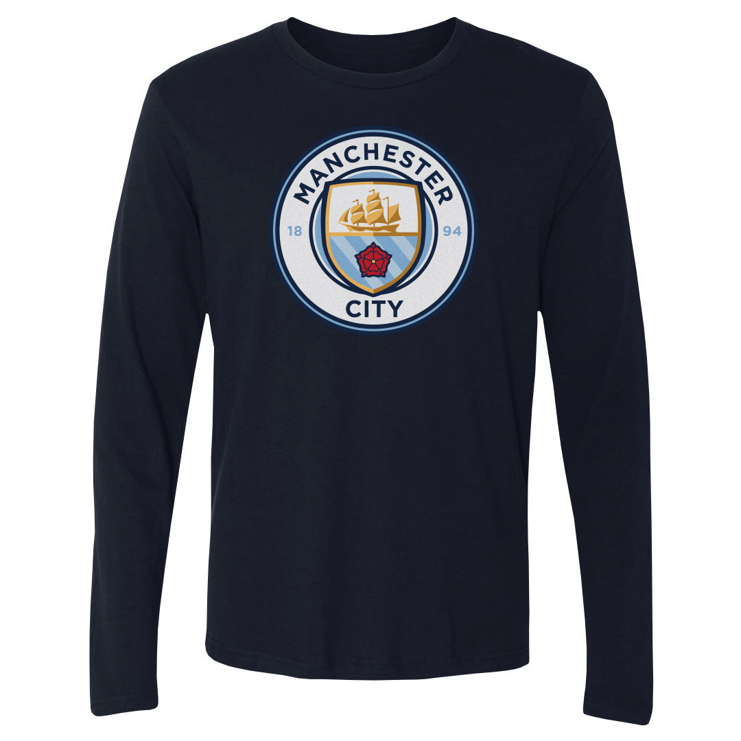 Manchester City Men's Long Sleeve T-Shirt | 500 LEVEL
