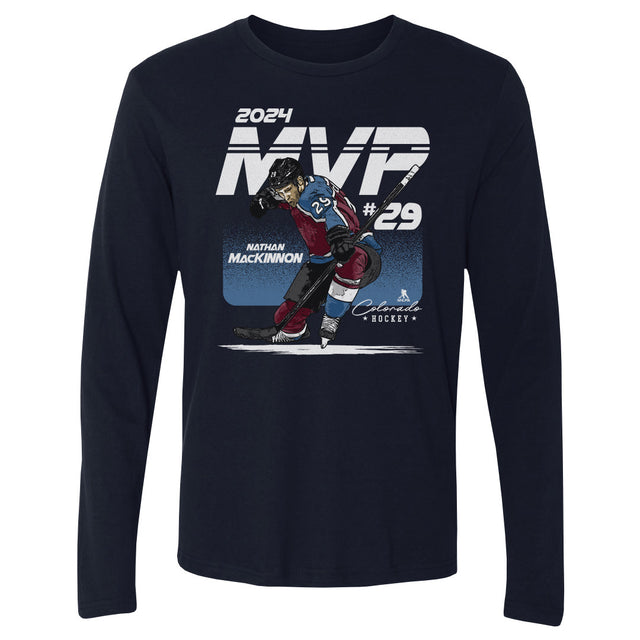Nathan MacKinnon Men's Long Sleeve T-Shirt | 500 LEVEL