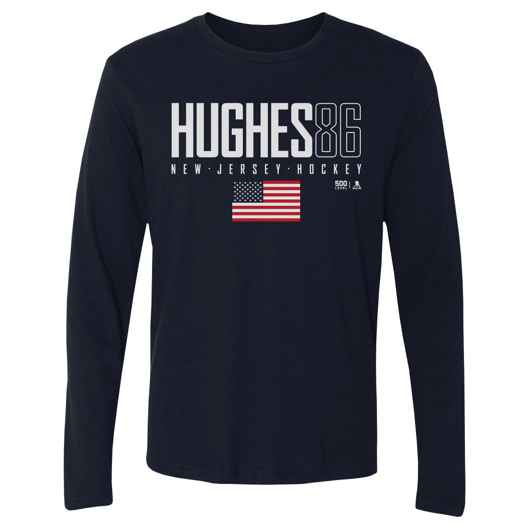 Jack Hughes Men's Long Sleeve T-Shirt | 500 LEVEL