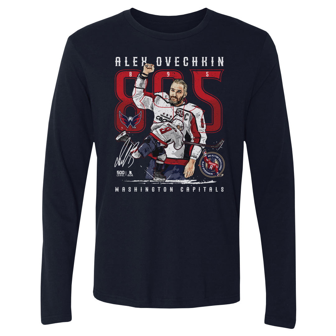 Alex Ovechkin Men's Long Sleeve T-Shirt | 500 LEVEL